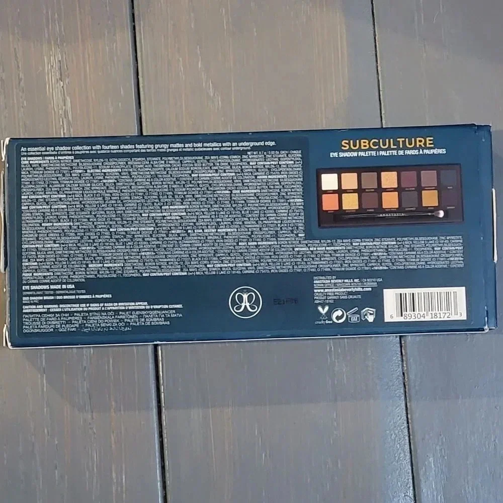 Anastasia Beverly Hills Subculture 14 color Eyeshadow Palette